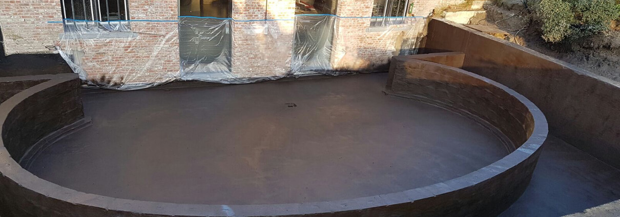 Waterproofing basement deck