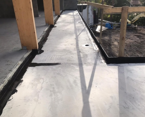 Waterproofing balcony coating