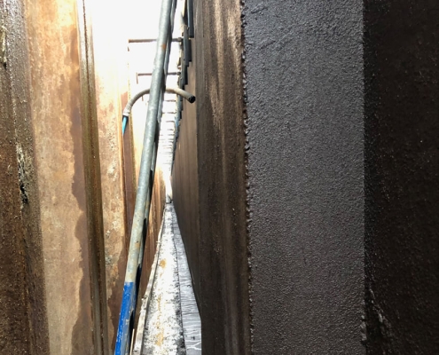 Waterproofing underground basement